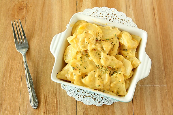 Dish of Scalloped Potatoes