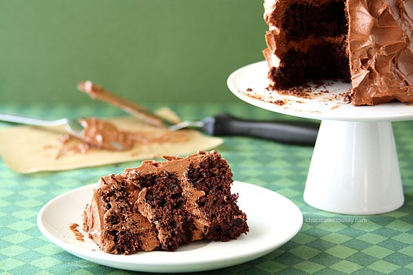 Slice of Mini Chocolate Guinness Cake