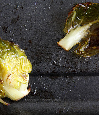 Roasted Brussels Sprouts | www.chocolatemoosey.com