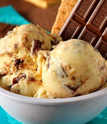 Smores Ice Cream | www.chocolatemoosey.com