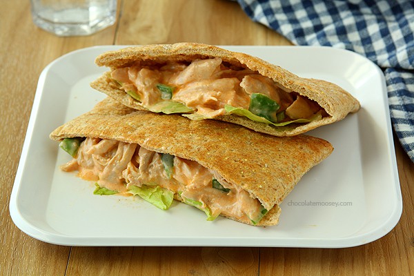 Buffalo Chicken Salad Sandwiches | www.chocolatemoosey.com