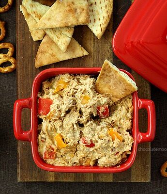 Chicken Fajita Dip and Quesadillas | www.chocolatemoosey.com