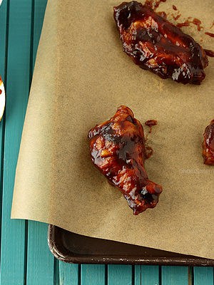 Jack Daniel's Honey Barbecue Baked Chicken Wings | www.chocolatemoosey.com