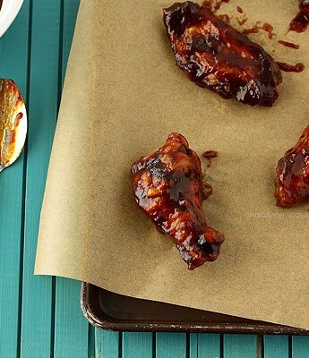 Jack Daniel's Honey Barbecue Baked Chicken Wings | www.chocolatemoosey.com