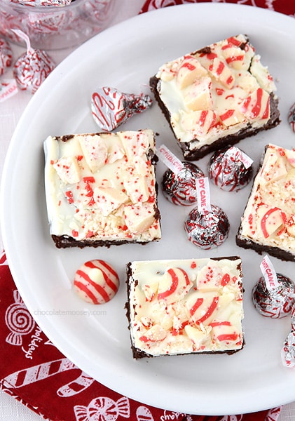 Candy Cane Kiss Brownies