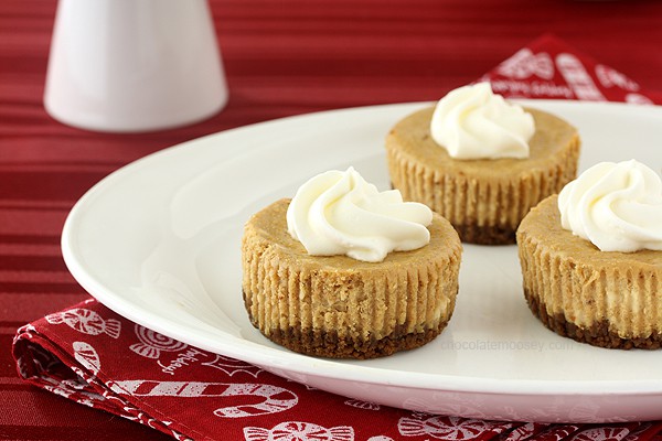 Mini Christmas Cheesecakes