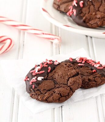 Peppermint Mocha Brownie Cookies