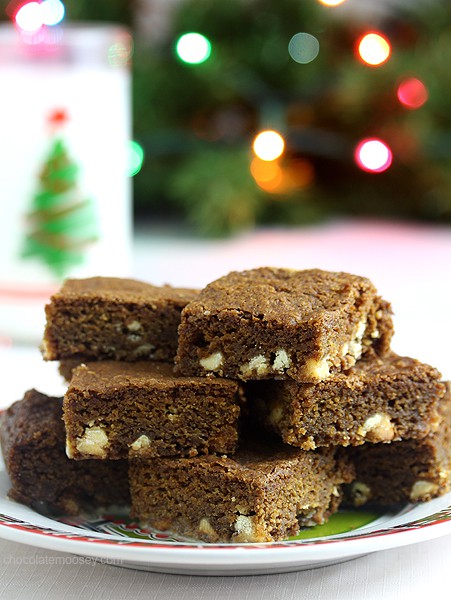 Gingerbread Blondies