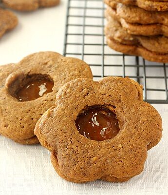 Gingerbread Linzer Cookies