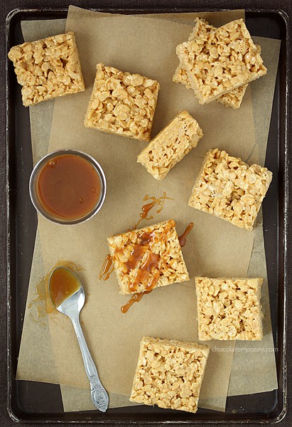 Caramel Rice Crispy Treats