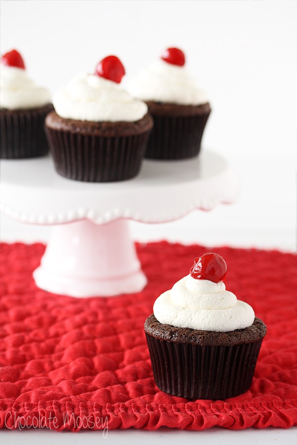 Cherry Cheesecake Stuffed Cupcakes