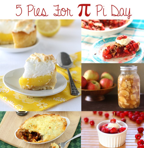 5 Pies For Pi Day