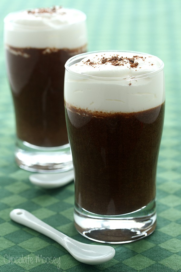 Chocolate Guinness Mousse Cups For Two