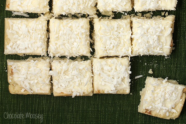 Coconut Lime Meltaway Cookie Bars