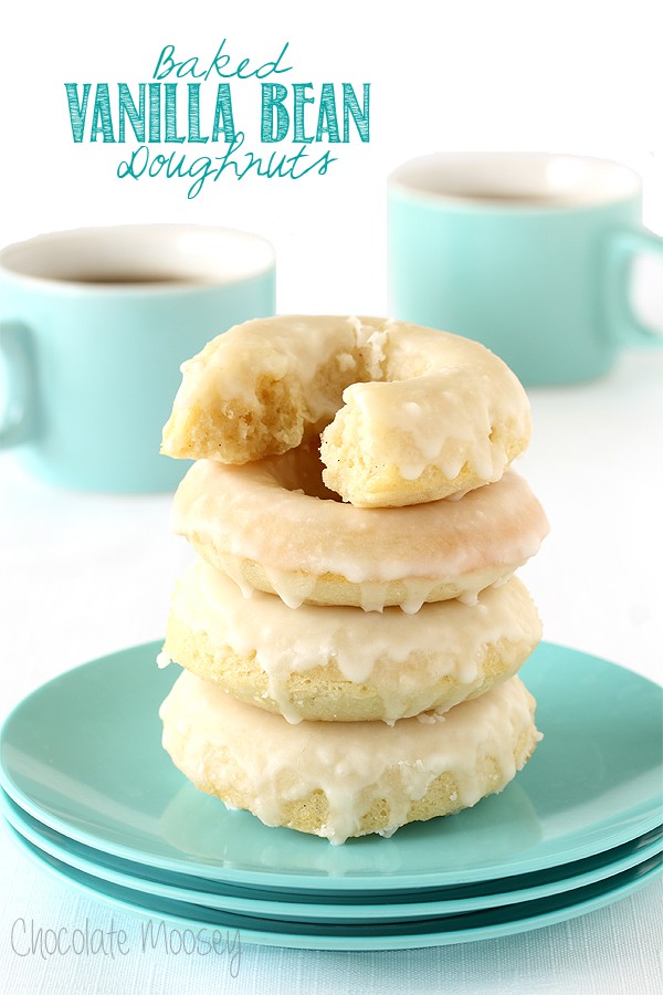 Baked Vanilla Bean Doughnuts