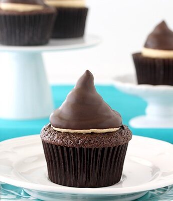 Chocolate Caramel Hi Hat Cupcakes