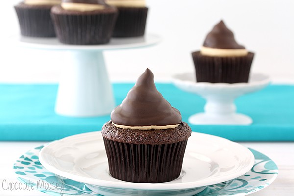 Chocolate Caramel Hi Hat Cupcakes
