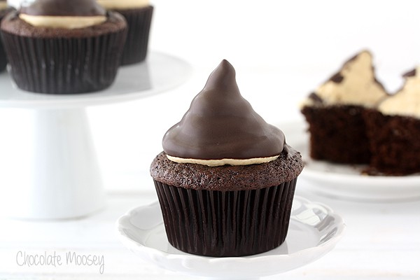 Chocolate Caramel Hi Hat Cupcakes