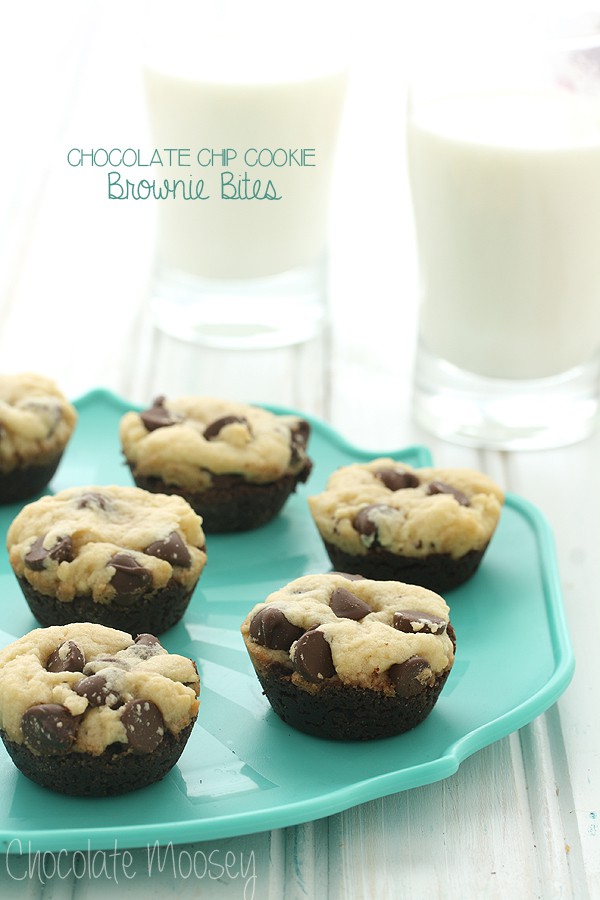 Chocolate Chip Cookie Brownie Bites