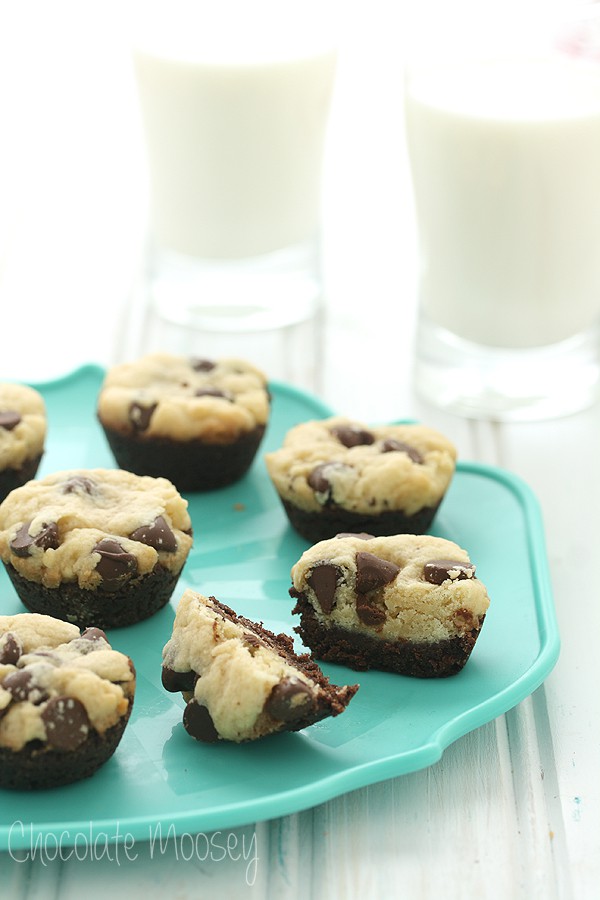 Chocolate Chip Cookie Brownie Bites