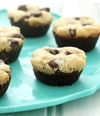 Chocolate Chip Cookie Brownie Bites
