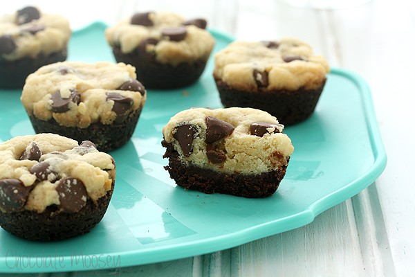 Chocolate Chip Cookie Brownie Bites