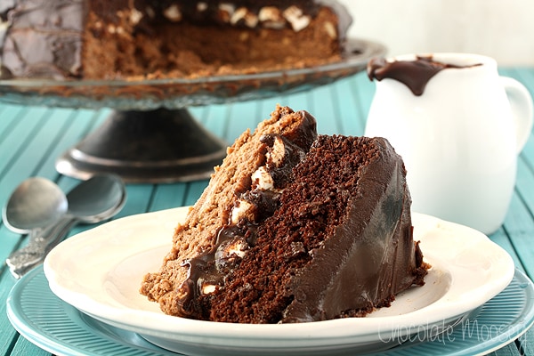 Chocolate Caramel Cheesecake Cake