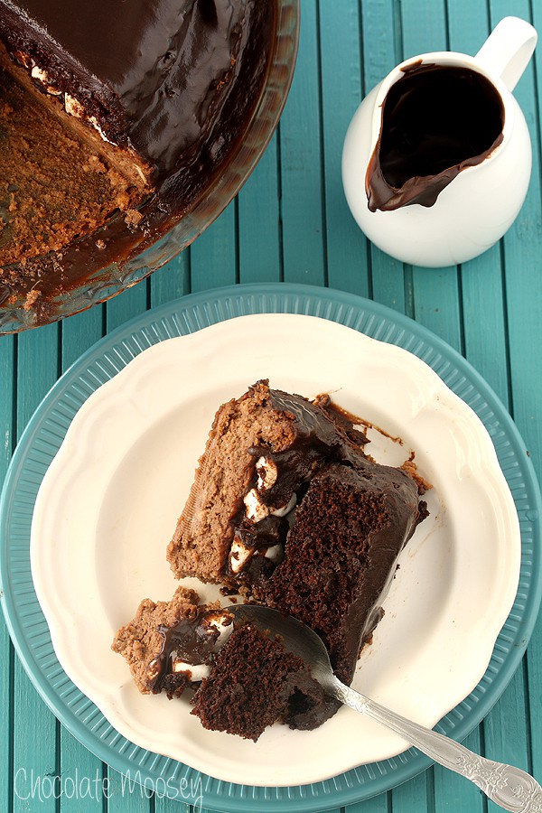 Chocolate Caramel Cheesecake Cake