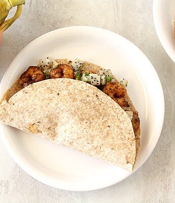 Fajita-Spiced Shrimp Tacos With Dragon Fruit Salsa