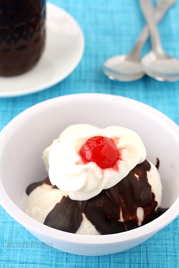 Homemade Hot Fudge Sauce to make ice cream sundaes