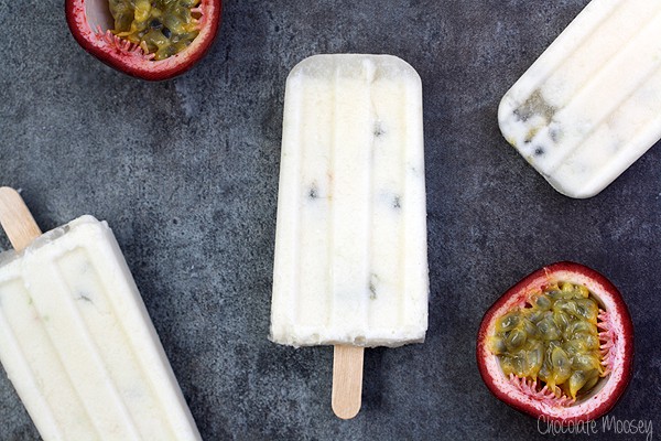 Passion Fruit and Coconut Milk Pops