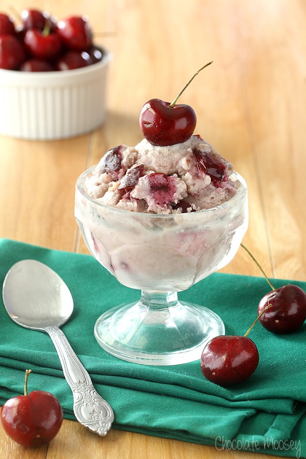 Cherry Almond Coconut Ice Cream