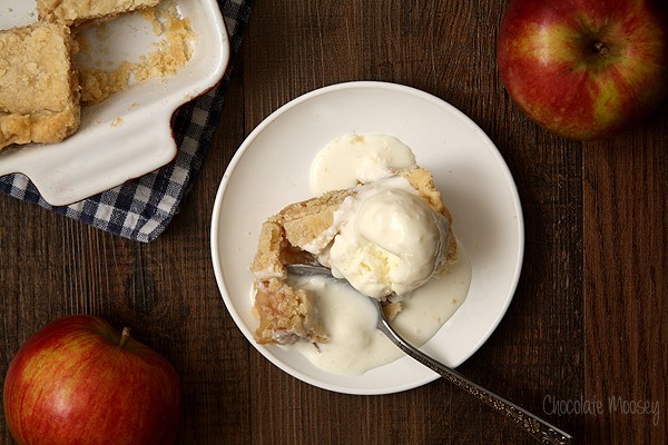 Apple Half Slab Pie With Buttermilk Ice Cream