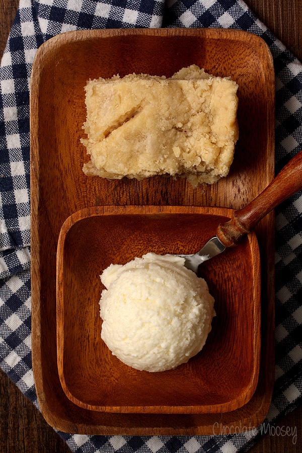 Buttermilk Ice Cream with Apple Pie