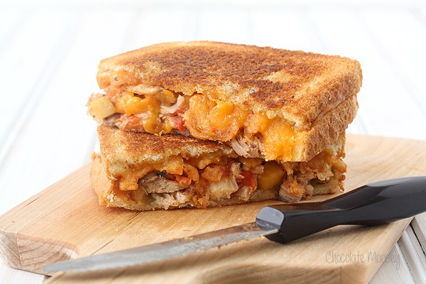 Salsa Chicken Grilled Cheese Sandwiches for an easy weeknight dinner