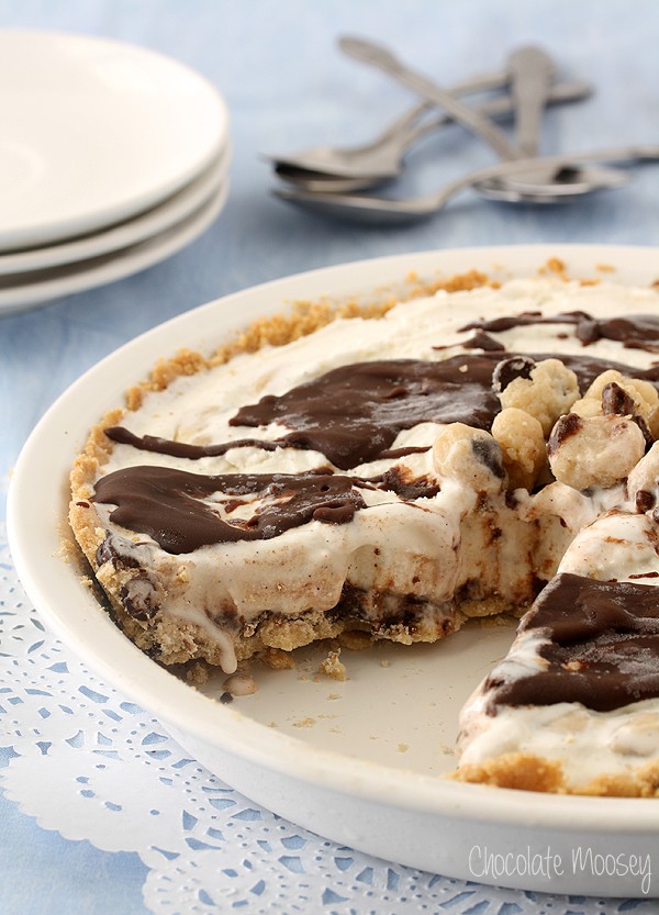 Chocolate Chip Cookie Dough Ice Cream Pie