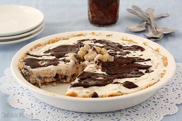 Chocolate Chip Cookie Dough Ice Cream Pie