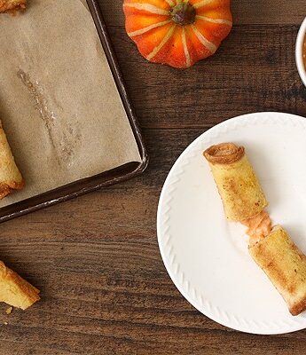 Pumpkin Cheesecake French Toast Roll Ups with Pumpkin Spice Dipping Sauce