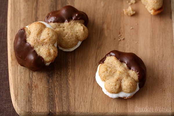 S'mores Spritz Sandwich Cookies