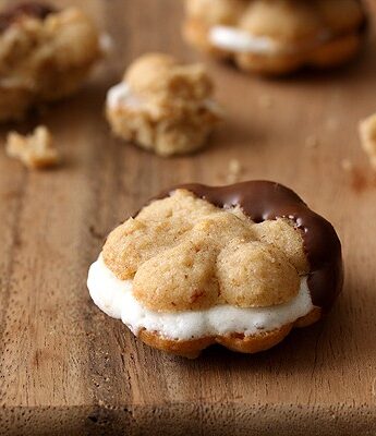 S'mores Spritz Sandwich Cookies