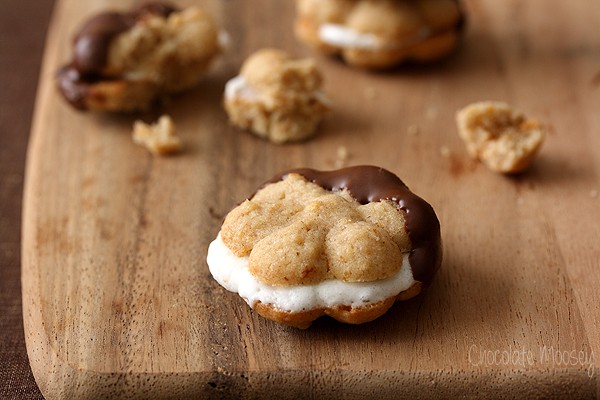 S'mores Spritz Sandwich Cookies