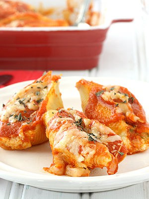 Three-Cheese Stuffed Shells For Two