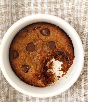 Single Serving Pumpkin Chocolate Chip Cookie