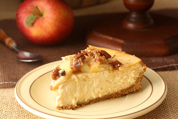 Caramel Apple Pecan Cheesecake