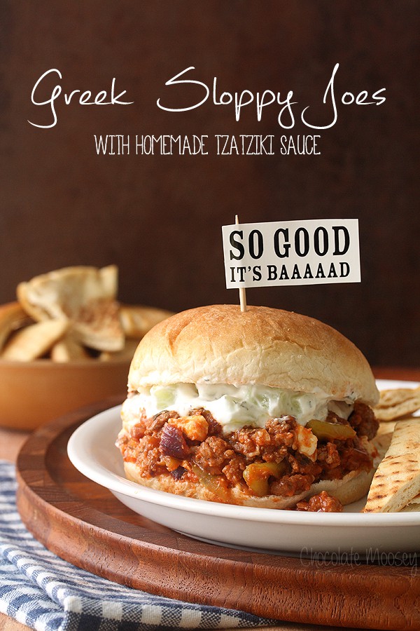 Greek Sloppy Joes made with American ground lamb