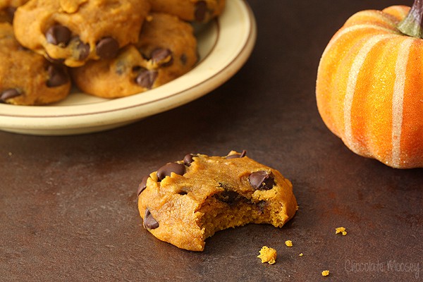 Soft and Spiced Pumpkin Chocolate Chip Cookies