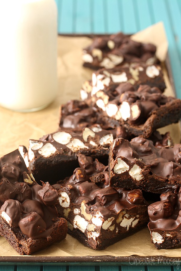 Rocky Road Cookie Fudge Bars