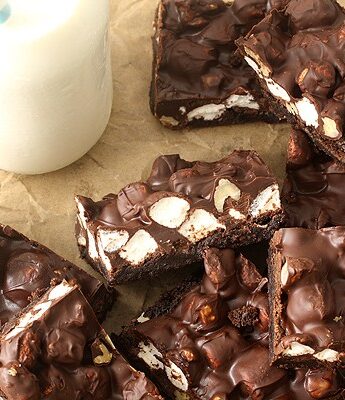 Rocky Road Cookie Fudge Bars