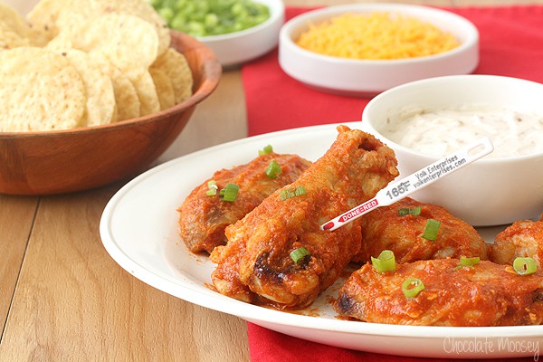 Saucy Taco Baked Chicken Wings