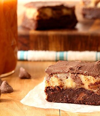 Caramel Chocolate Chip Cookie Dough Brownies